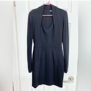 NWOT - French Connection Classic Black Bodycon Long Sleeve Dress
